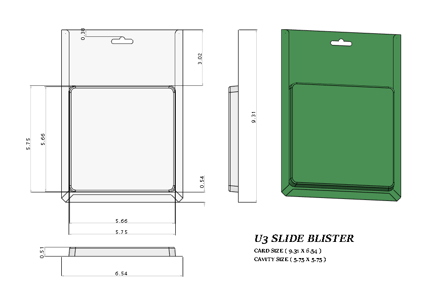 U3 BLISTER (400 pcs)
