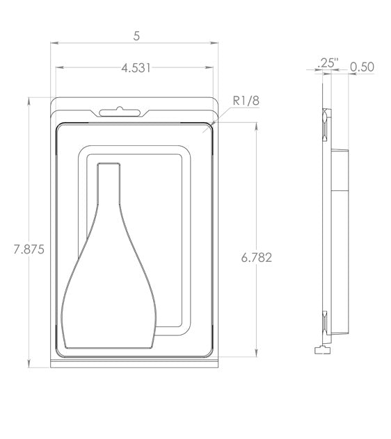 TL-1 (4.5" x 6.75" x 0.5") - blisterspack