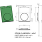 Archery Broadhead 561C ( 3 5/8" Diameter x 7/16" Deep ) -Stock Clamshell Packaging