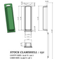 151 ( 1 3/8" x 5 1/4" x 1 1/8") -Stock Clamshell