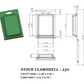 230 ( 3 1/2" 2 1/2" x x 1/2") -Stock Clamshell