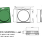 440 ( 3 1/2" Diameter x 13/16" deep) -Stock Clamshell