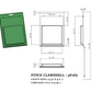 561K2 ( 4 3/8" x 4" x 1/2" ) -Stock Clamshell