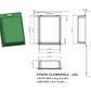 562 ( 6 5/8" x 5" x 1 7/8" ) -Stock Clamshell