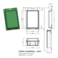 573S ( 4 1/2" x 7" x 3" ) -Stock Clamshell