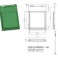 790 ( 6 1/4" x 6 5/8" x 1/2" ) -Stock Clamshell