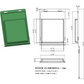 791 ( 6 1/4" x 6 5/8" x 5/8" ) -Stock Clamshell