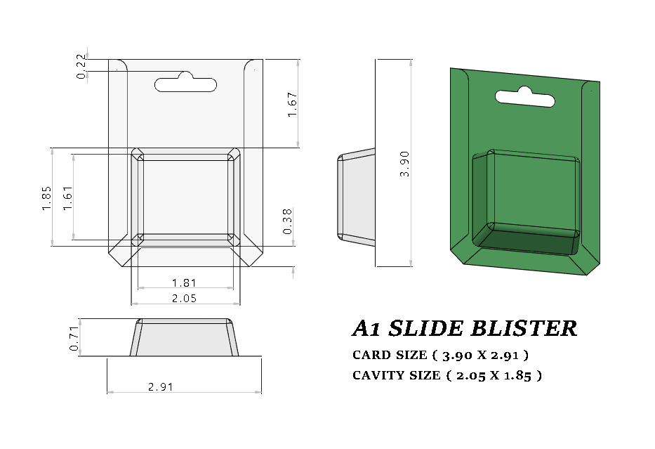 A1 Blister (1250 pcs) Packaging